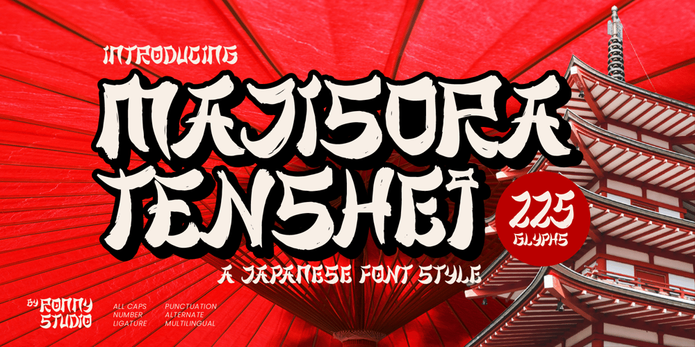 Majisora Tenshei font