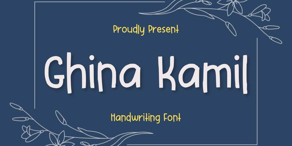 Ghina Kamil font