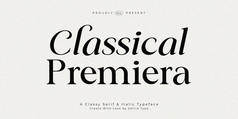 Classical Premiera font