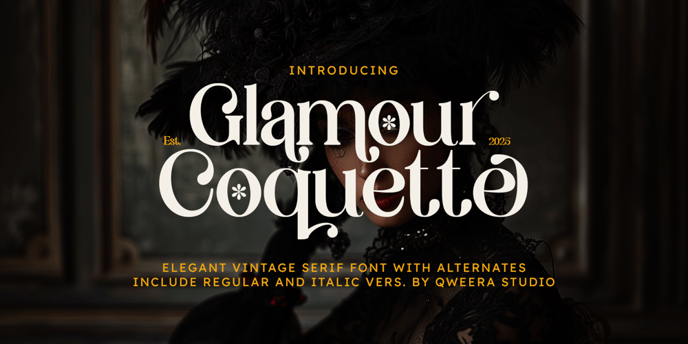 Glamour Coquette font
