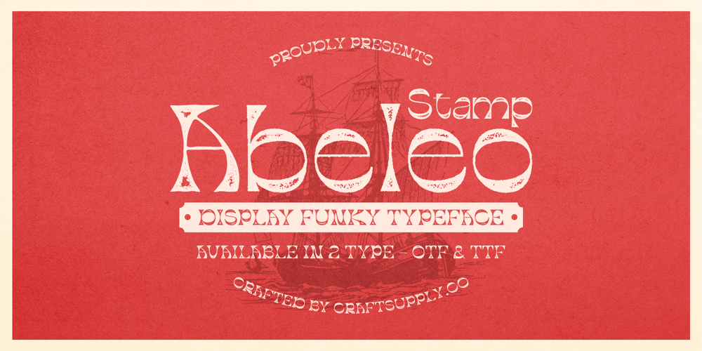 Abeleo Stamp font
