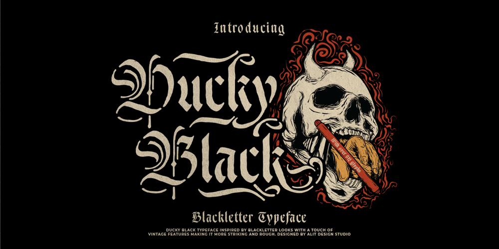 Ducky Black font