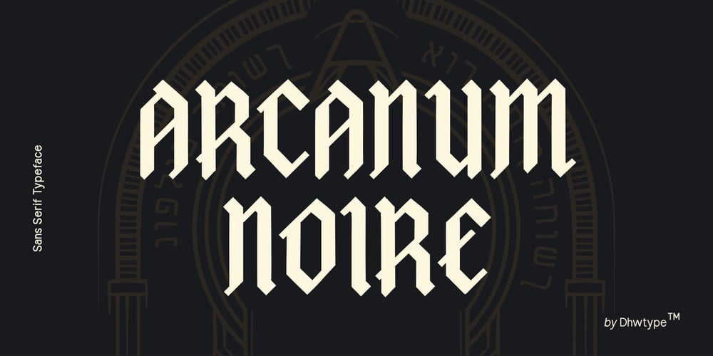 Arcanum Noire font