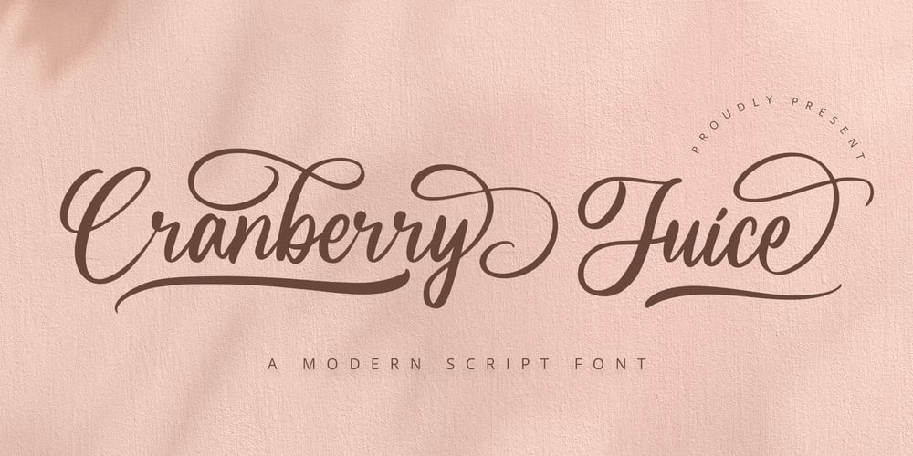 Cranberry Juice font