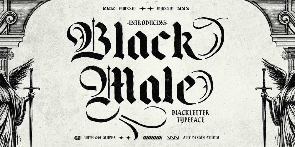 Black Male font
