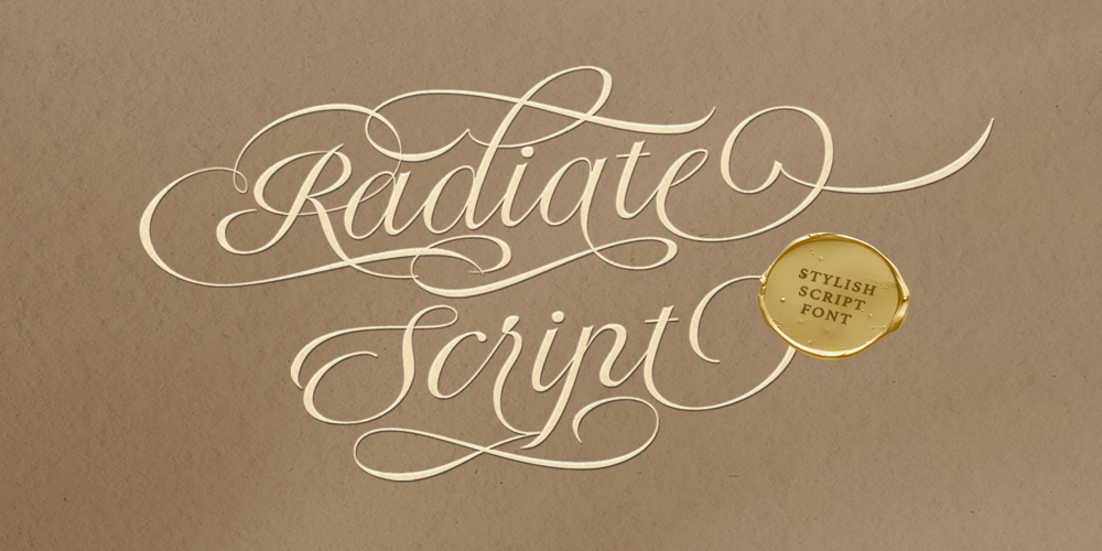 Radiate Script font