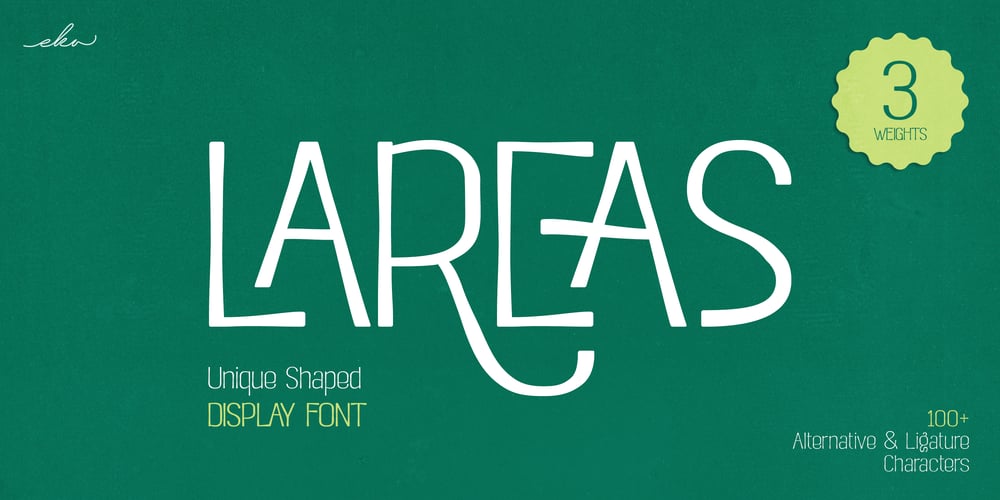 Lareas font