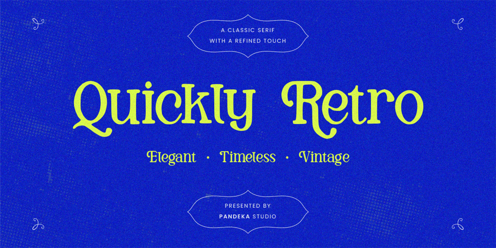 Quickly Retro font