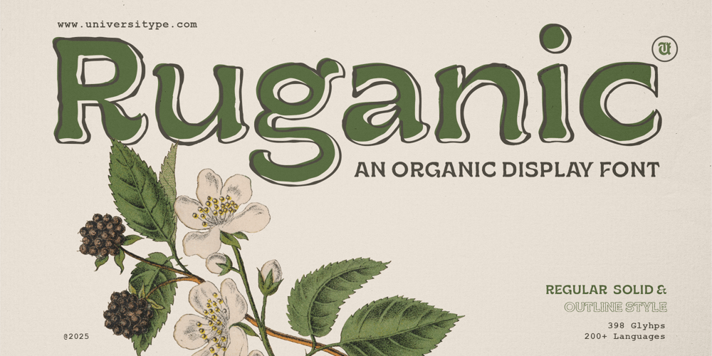 UT Ruganic font