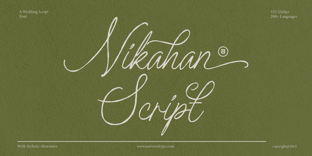UT Nikahan Script font