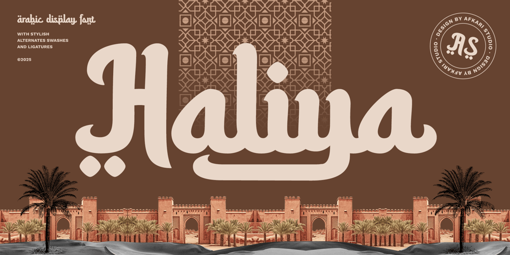 Haliya Arabic font