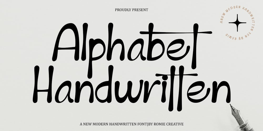 Alphabet Handwritten font