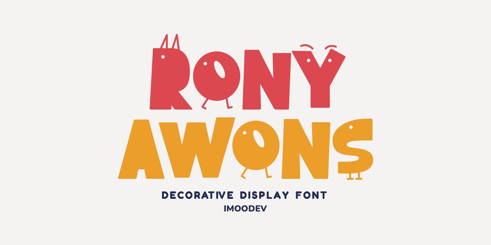 Rony Awons font