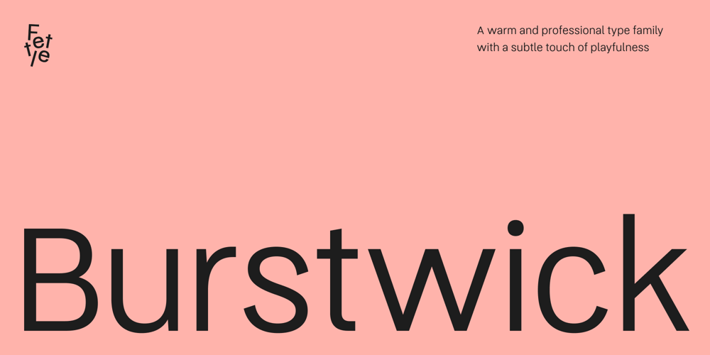 Burstwick font