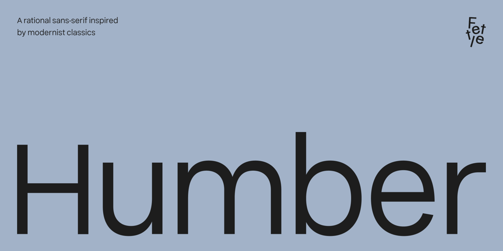 Humber font