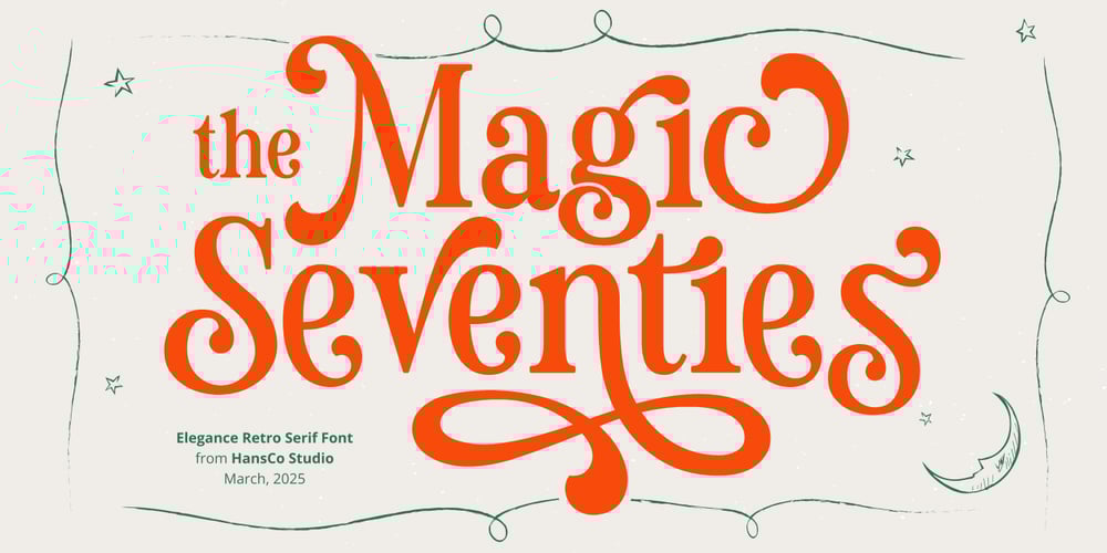 Magic Seventies font