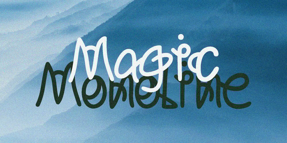 Magic Monoline font