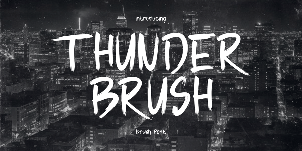 Thunder Brush font
