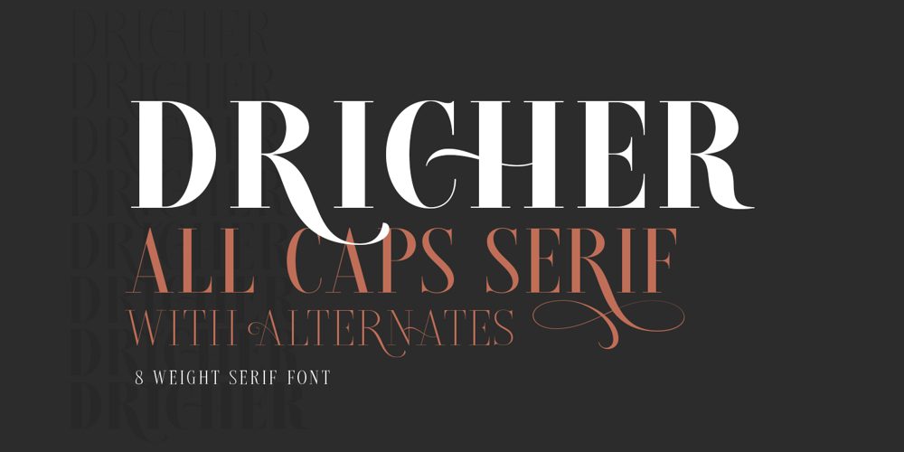 Dricher font