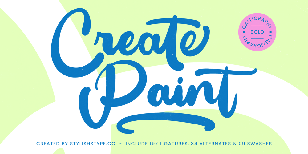 Create Paint font