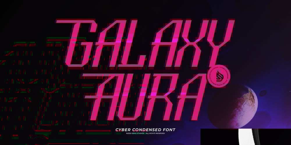 Galaxy Aura font