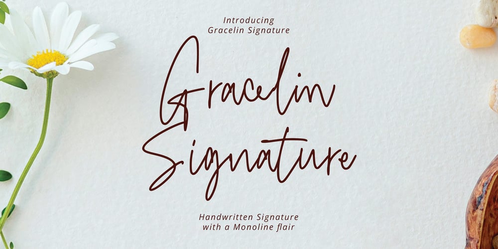Gracelin Signature font
