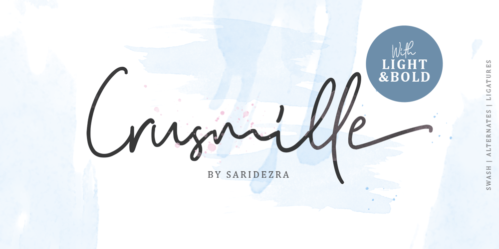 Crusmille font