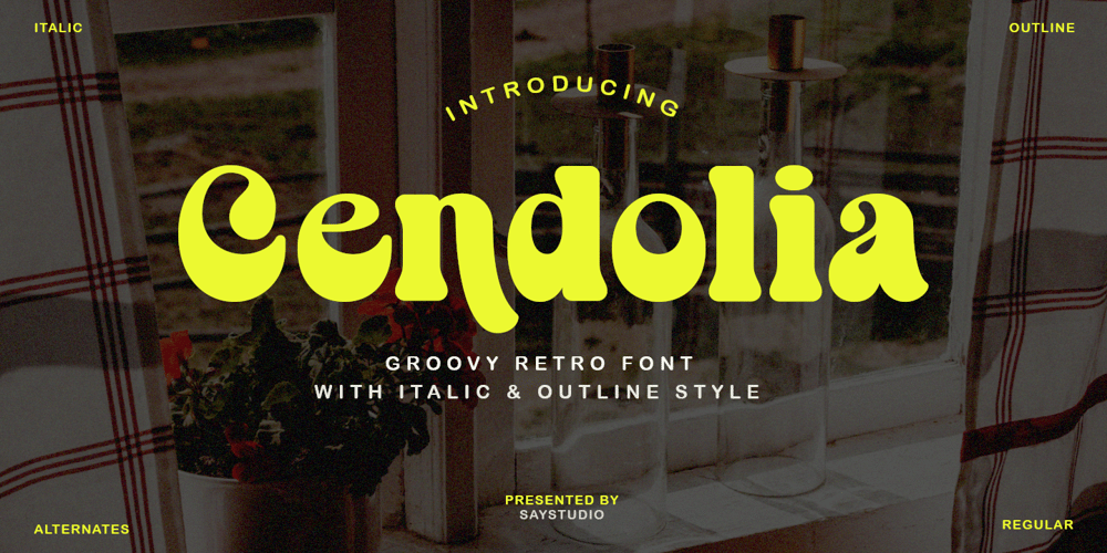 Cendolia font