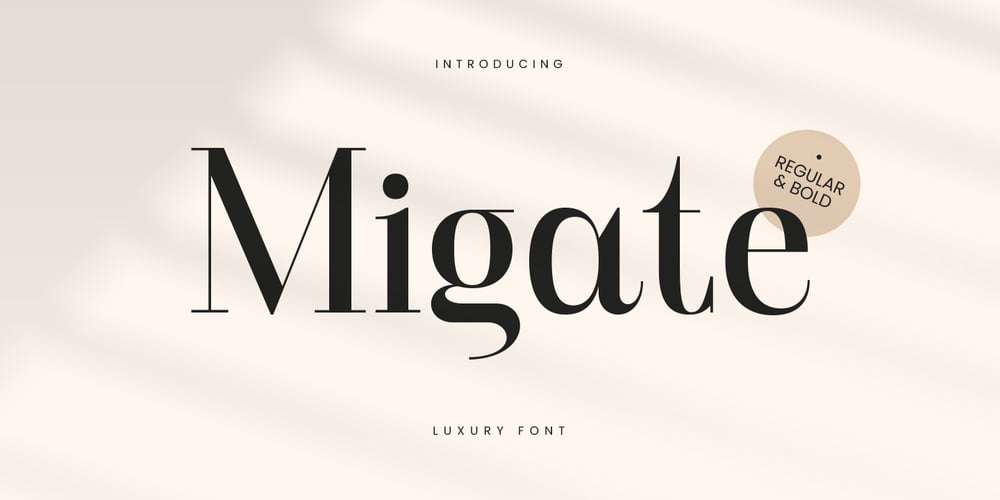 Migate font