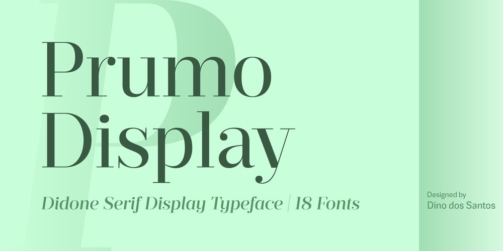 Prumo Display font