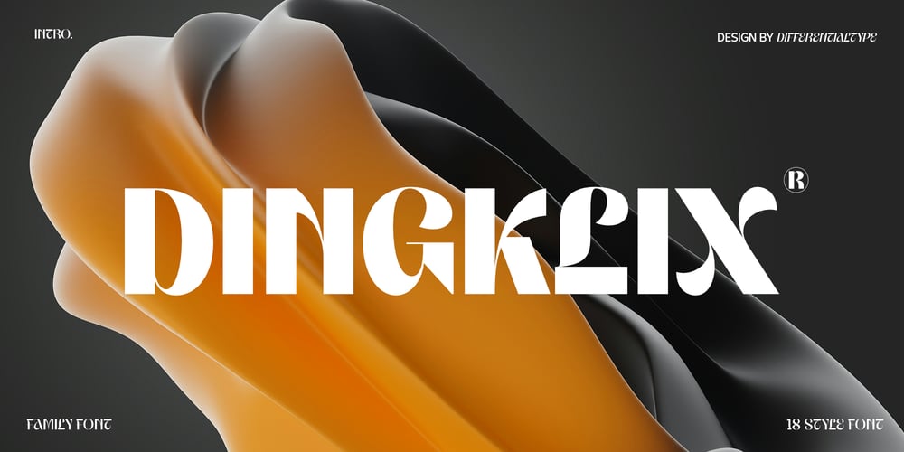 Dingklix font