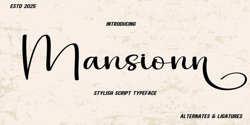 Mansionn font