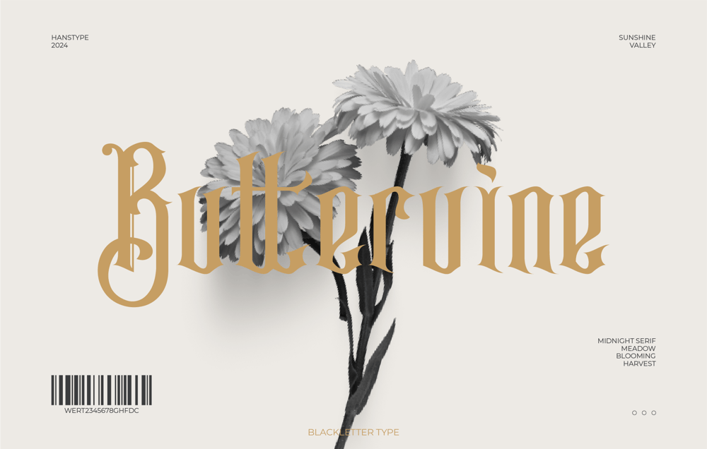 Buttervine font