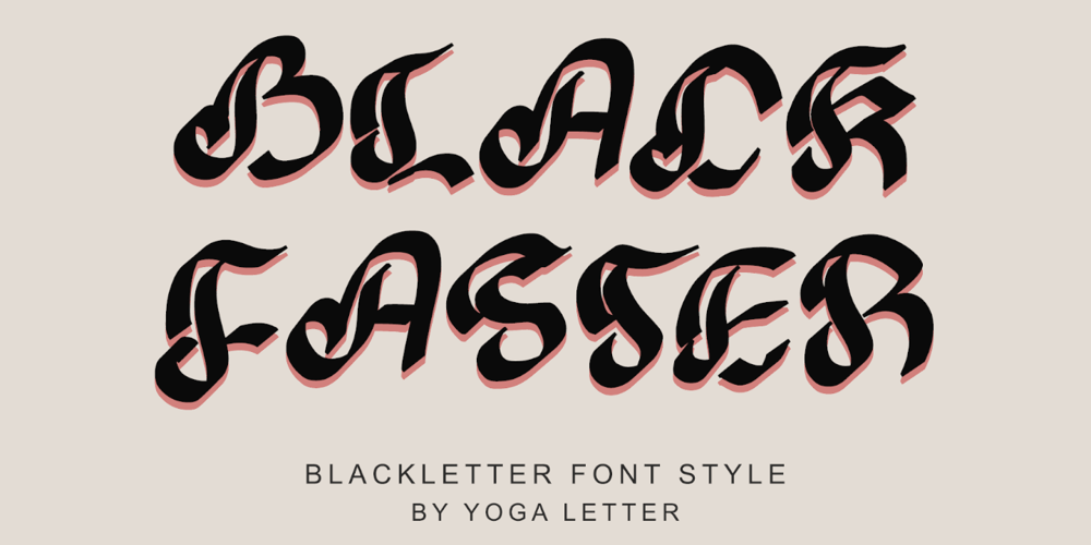 Black Faster font