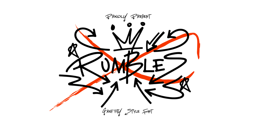 Rumbles font