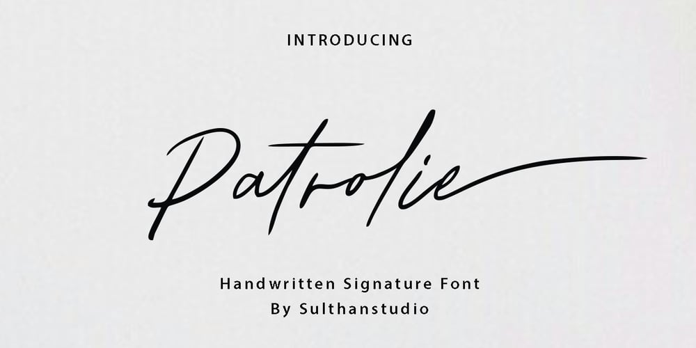 Patroli font