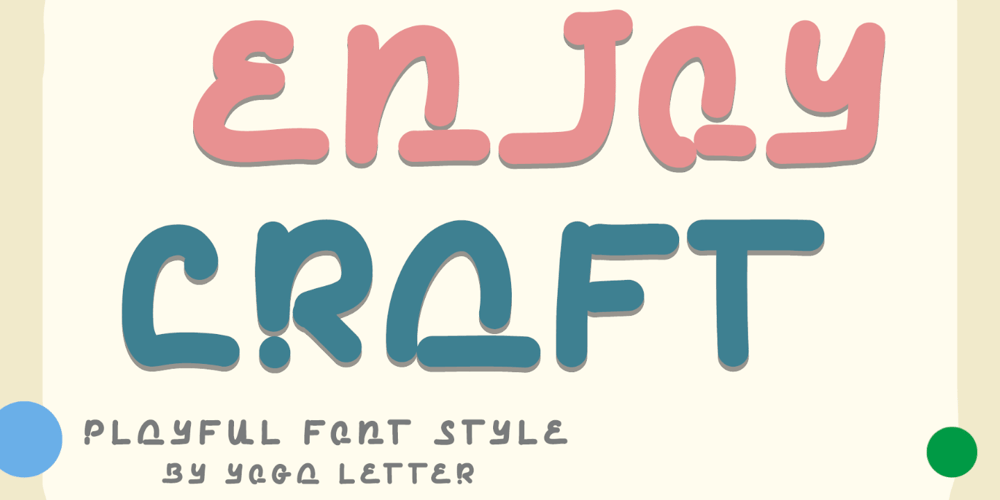 Enjoy Craft font