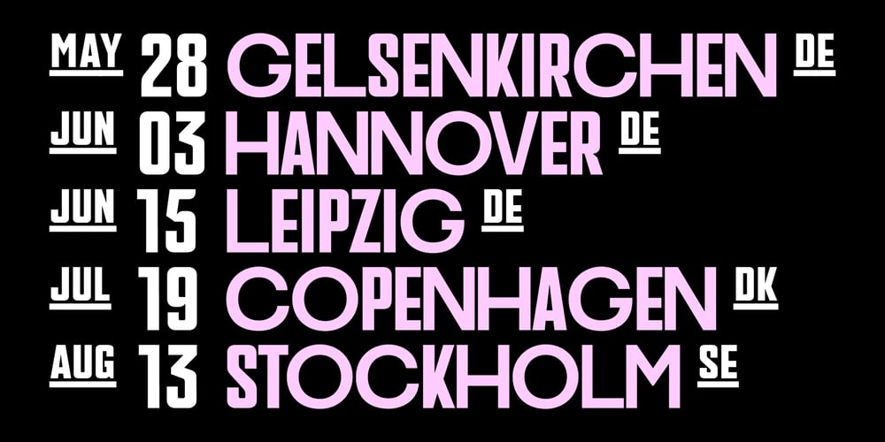 PF Venue font