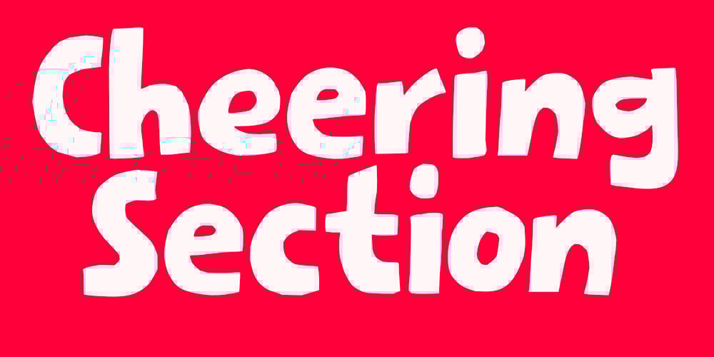 Cheering Section font