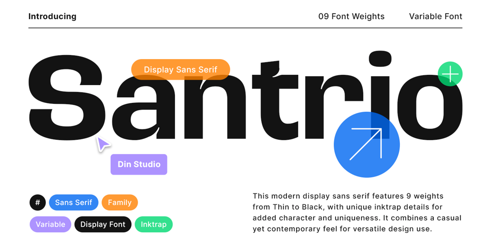 Santrio font