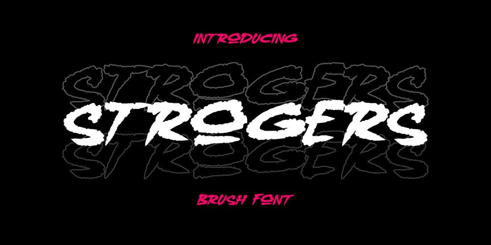 Strogers font
