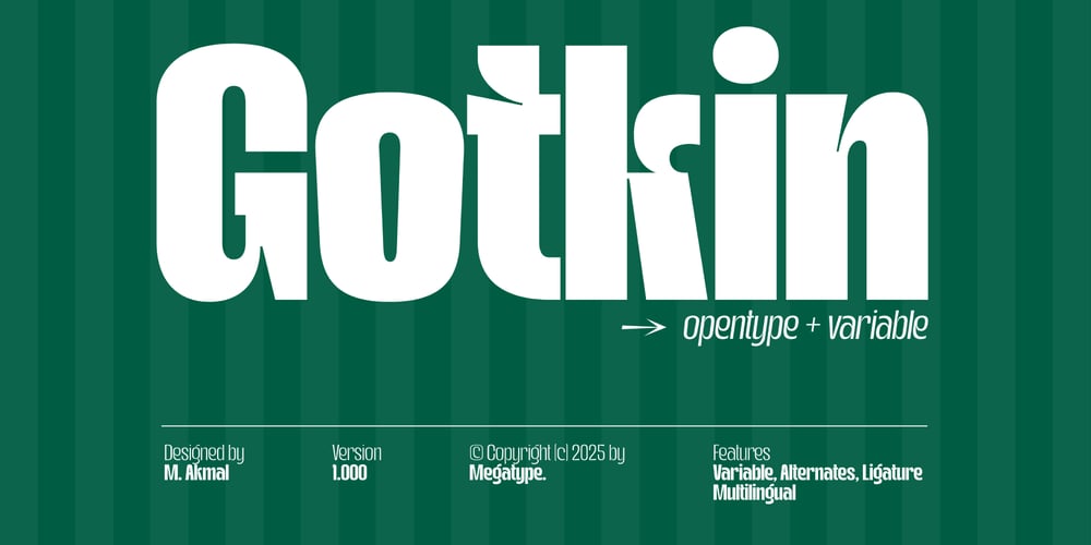 Gotkin font