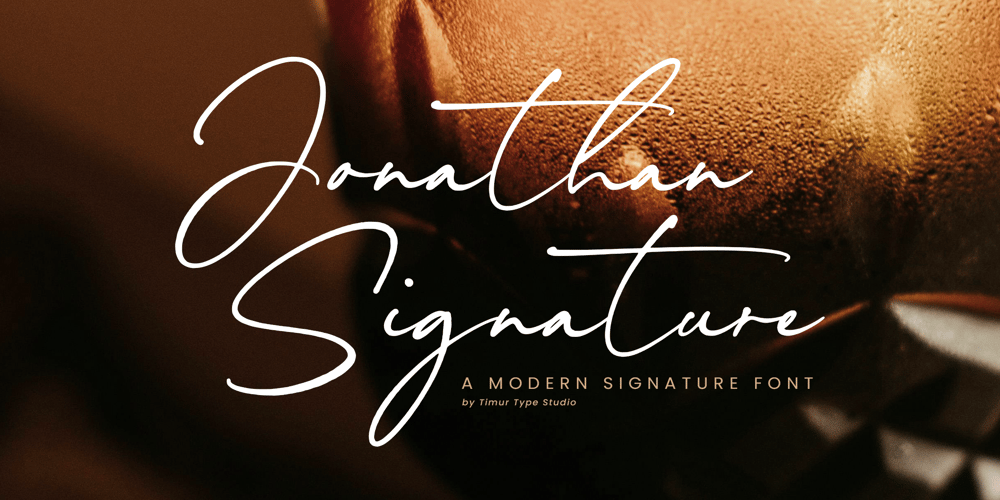 Jonathan Signature font