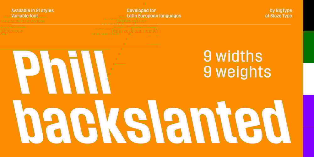 Phill Bck font