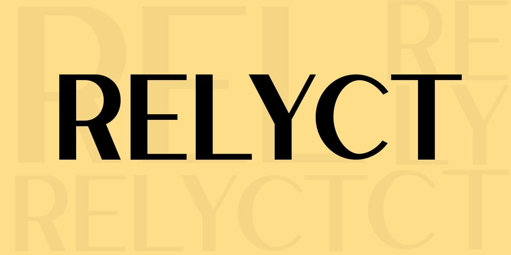Relyct font