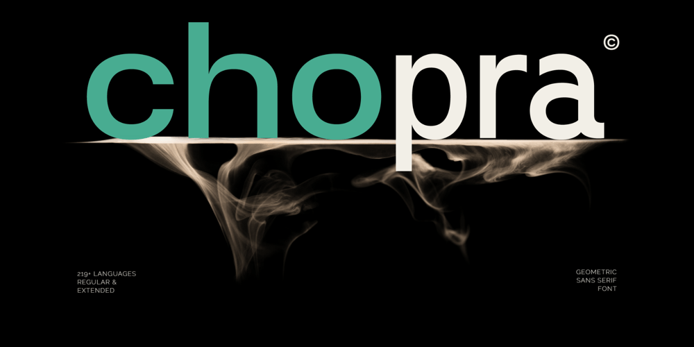 Chopra font