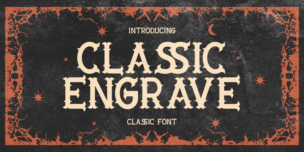 Classic Engrave font