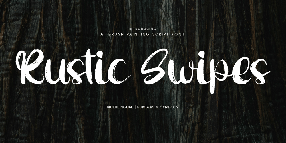 CF Rustic Swipes font