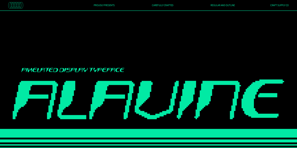 Alavine Pixel font