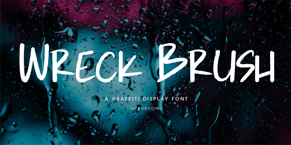 CF Wreck Brush font